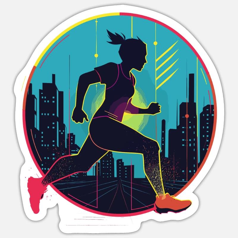 Runner Sticker size S (10 x 10 cm)