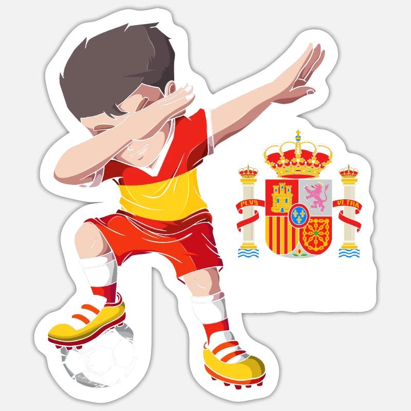 Spanien Spanisch - Sticker Größe S (10 x 10 cm) - Mattweiß