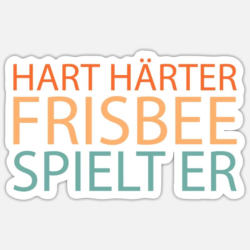 Frisbee - Sticker taille S (10 x 10 cm) - blanc mat