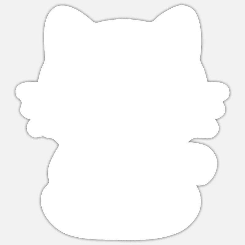 Jiu Jitsu - Sticker taille S (10 x 10 cm) - blanc mat