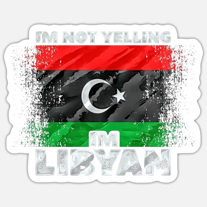 Libya Sticker size S (10 x 10 cm)