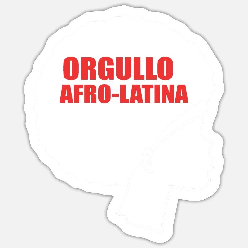 Afro Latina - Sticker size S (10 x 10 cm) - white matte