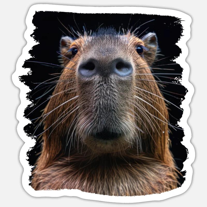 Capybaras Capybara - Sticker size S (10 x 10 cm) - white matte