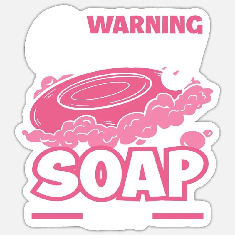 Beware Crazy Soap Maker Sticker size S (10 x 10 cm)