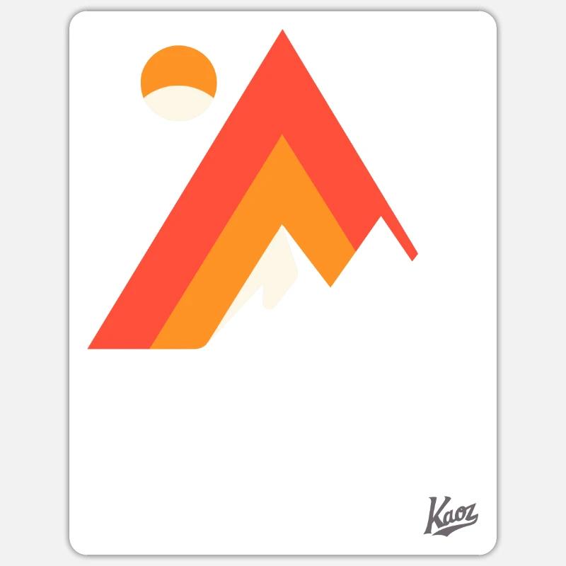 Mountain and nature Sticker size S (10 x 10 cm)