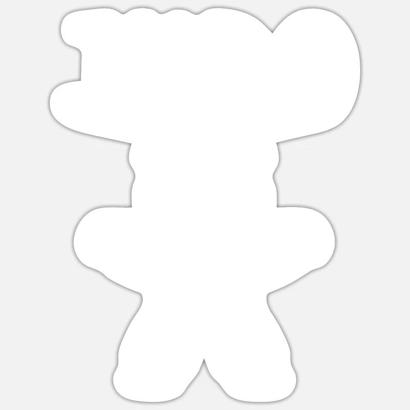 judo - Sticker taille S (10 x 10 cm) - blanc mat