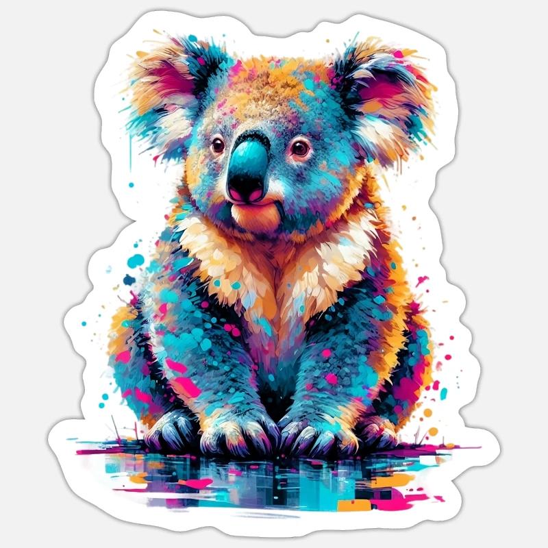 Koala Sticker size S (10 x 10 cm)