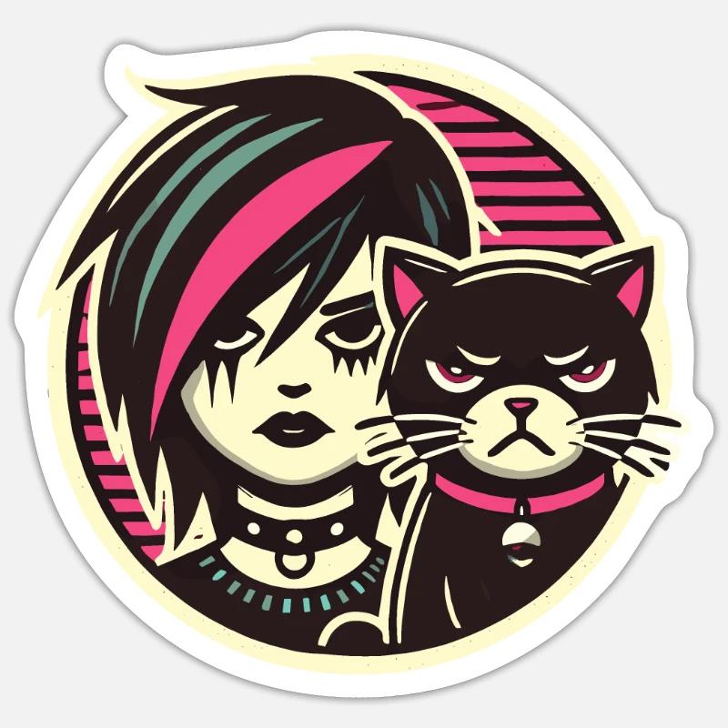 Pastel Goth Style Lover - Sticker size S (10 x 10 cm) - white matte