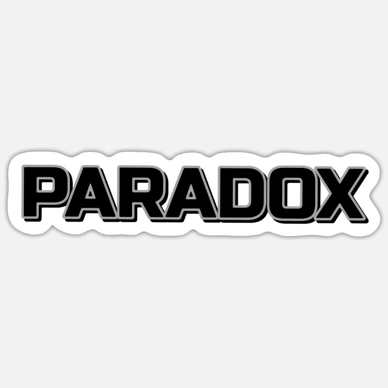 Paradoxes de Kühnes Déclaration Paradoxe audacieux Déclaration Sticker taille S (10 x 10 cm)