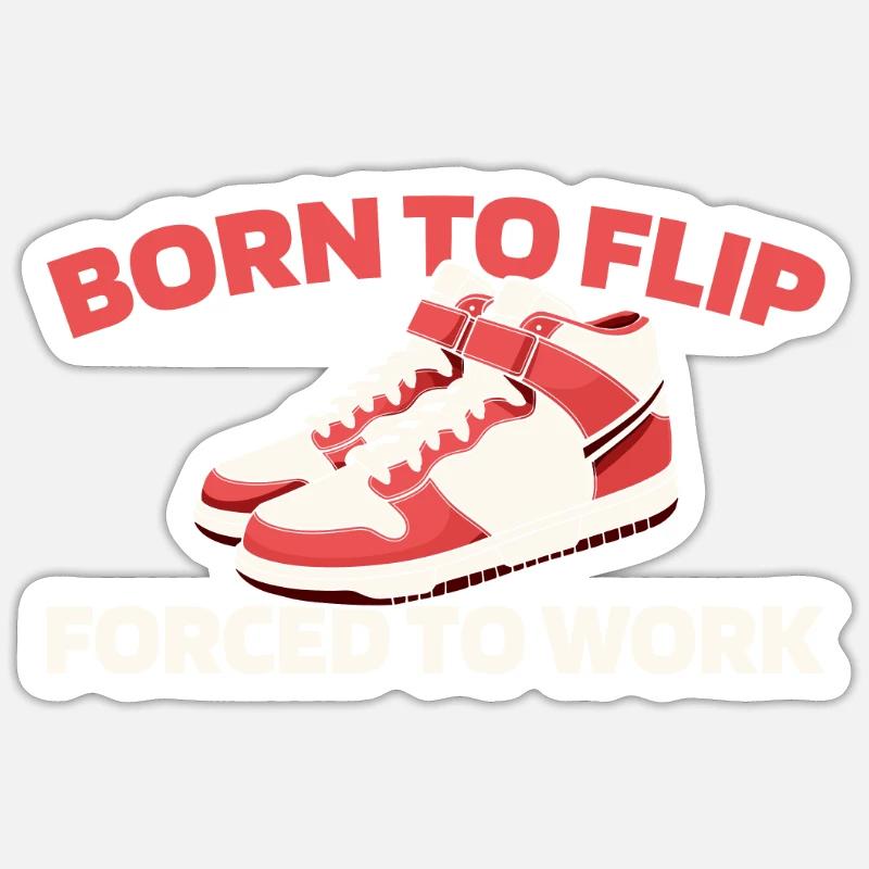 Baskets - Sticker taille S (10 x 10 cm) - blanc mat
