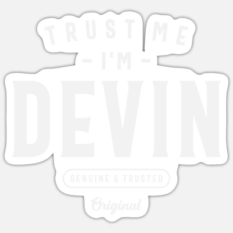 Personalized Name Devin Sticker size S (10 x 10 cm)