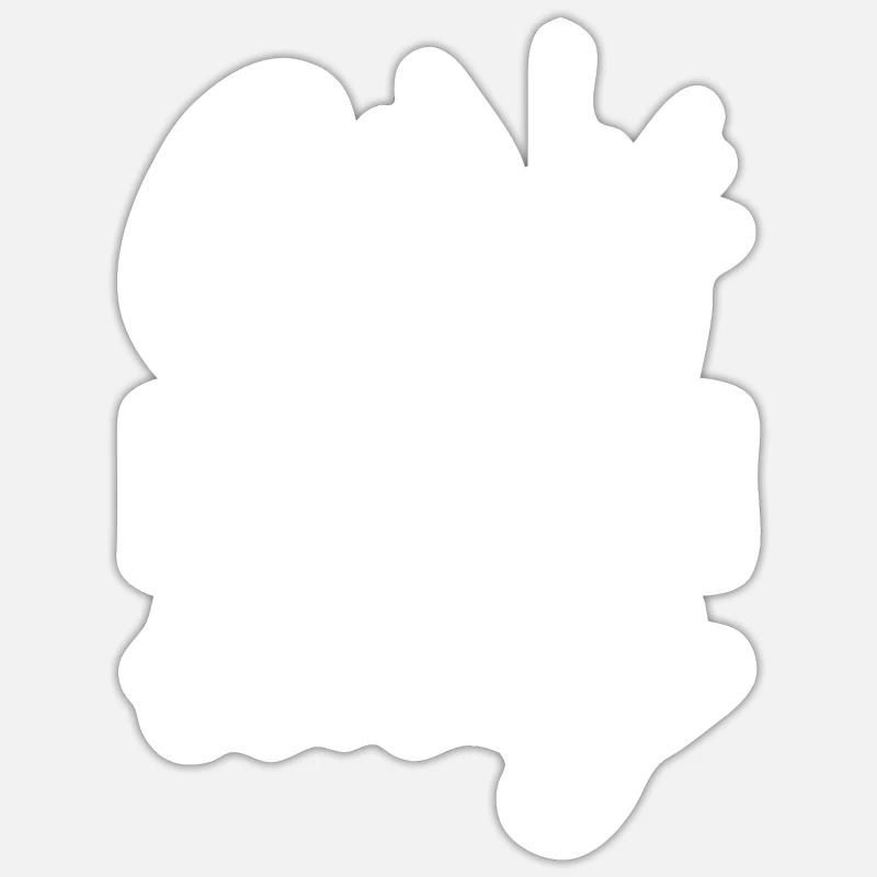 Pingouin - Sticker taille S (10 x 10 cm) - blanc mat