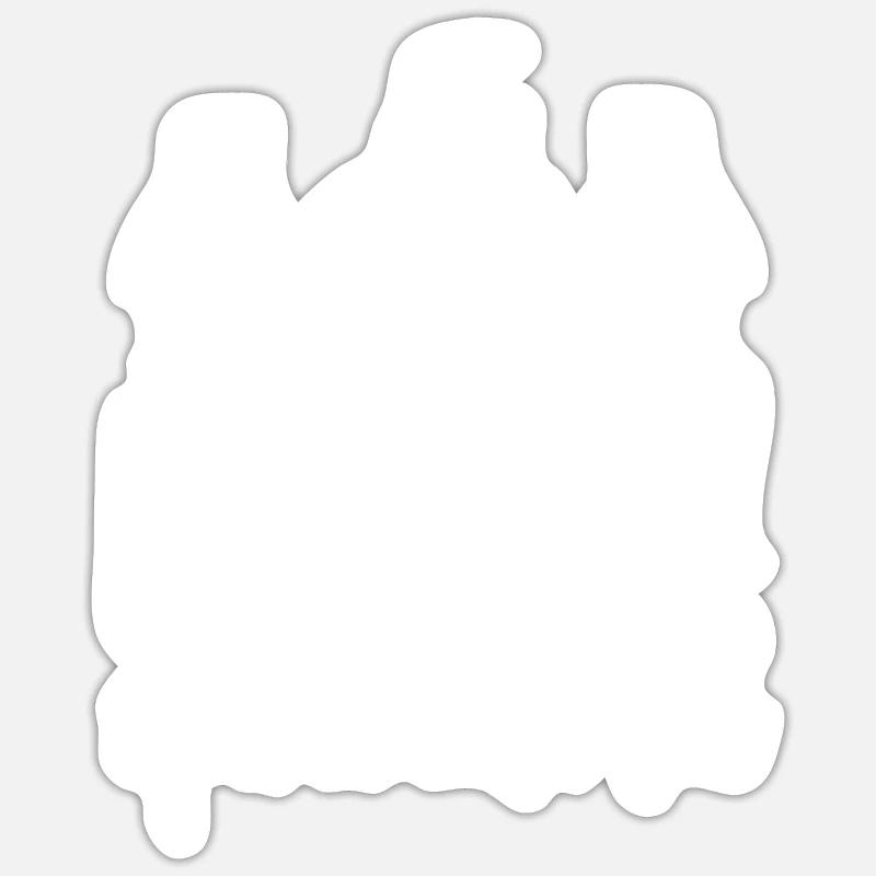 Pingouin - Sticker taille S (10 x 10 cm) - blanc mat