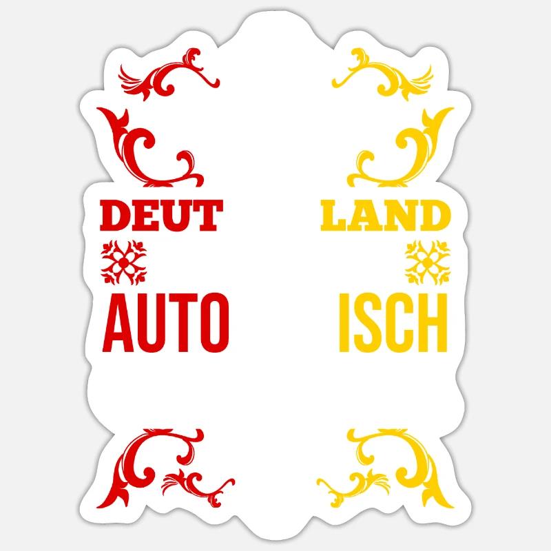 German German Germany - Sticker size S (10 x 10 cm) - white matte