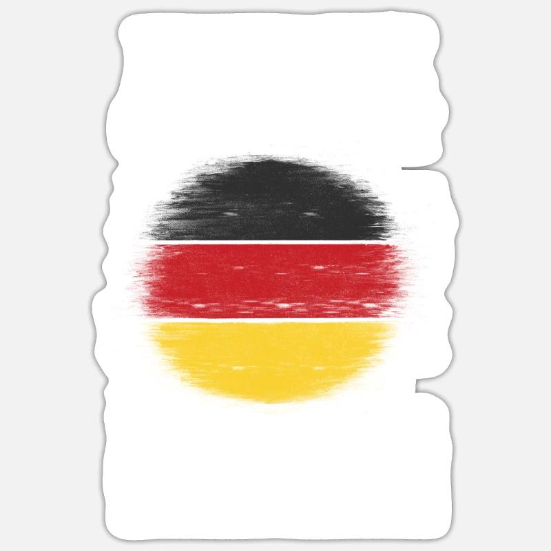 German German Germany - Sticker size S (10 x 10 cm) - white matte