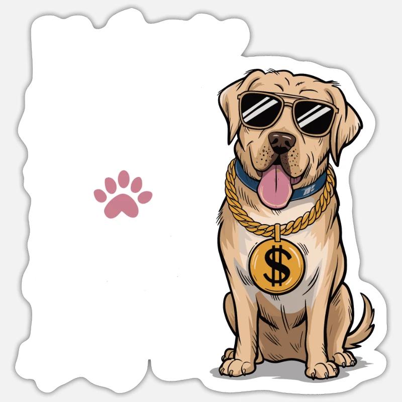 I work hard Sticker size S (10 x 10 cm)