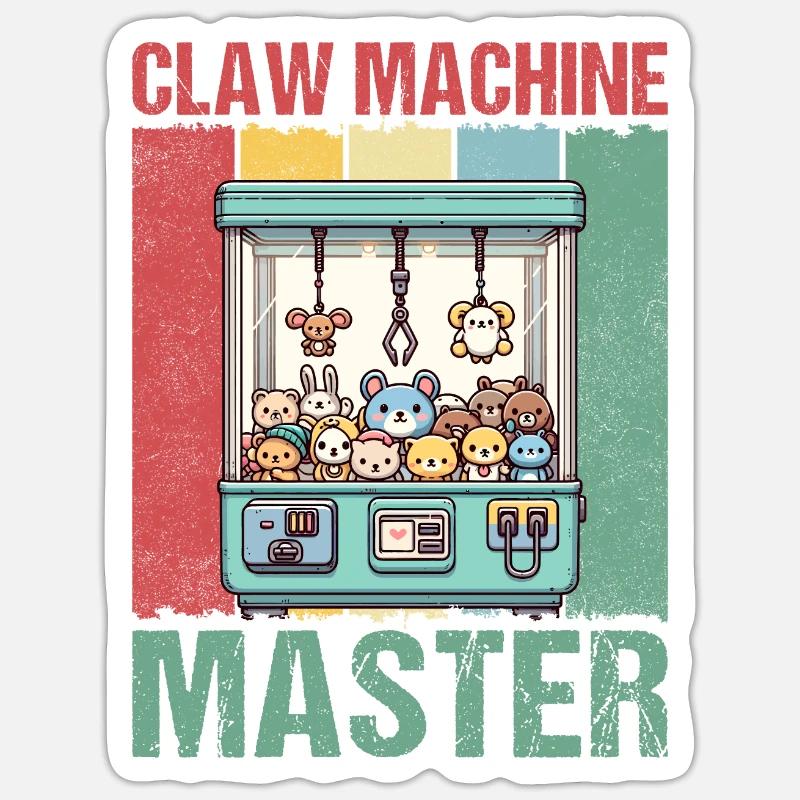 Claw Machine Master Sticker Größe S (10 x 10 cm)