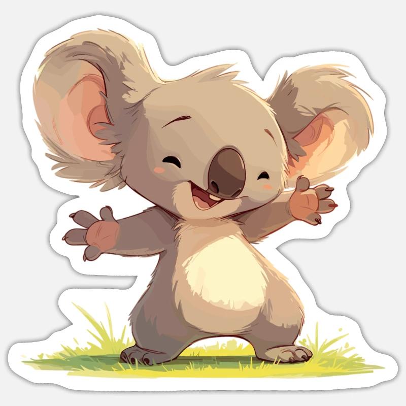Koalas Koala - Sticker size S (10 x 10 cm) - white matte