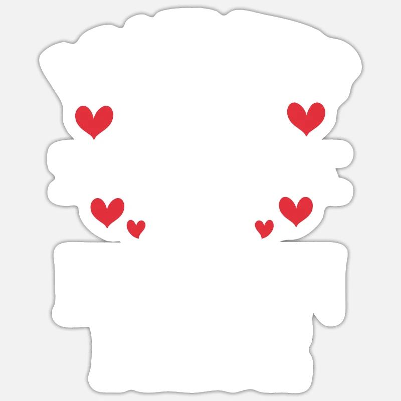 Cadeaux Bichon Frisé - Sticker taille S (10 x 10 cm) - blanc mat