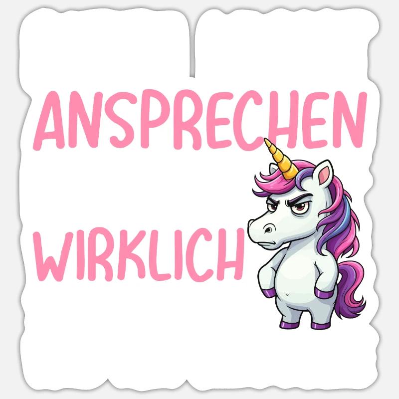 Bitte Nicht Ansprechen Ich Bin Wirklich So Genervt Sticker Größe S (10 x 10 cm)