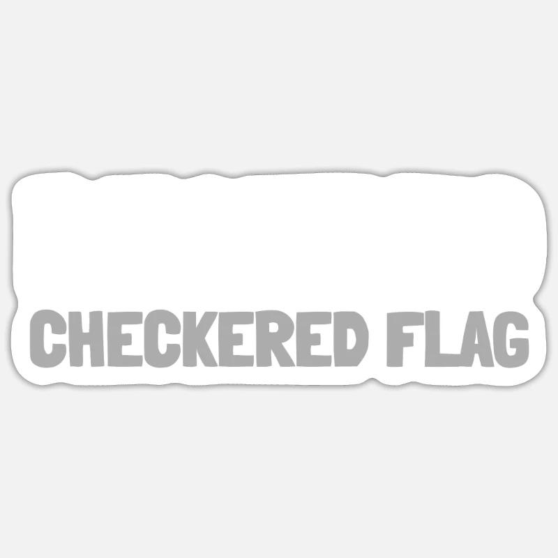 Sim Racing - Sticker taille S (10 x 10 cm) - blanc mat