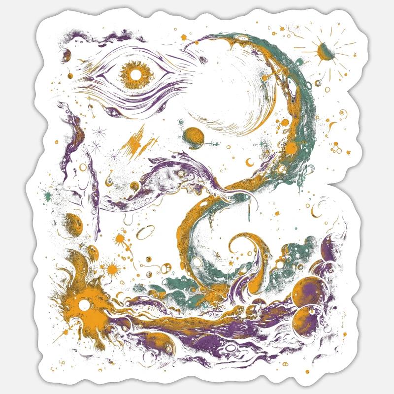 Weirdcore Aesthetics Cosmic Space Dreamcore G Sticker size S (10 x 10 cm)