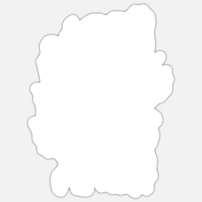 Weirdcore Aesthetics White Branches Eyes Dreamcore Green Sticker size S (10 x 10 cm)