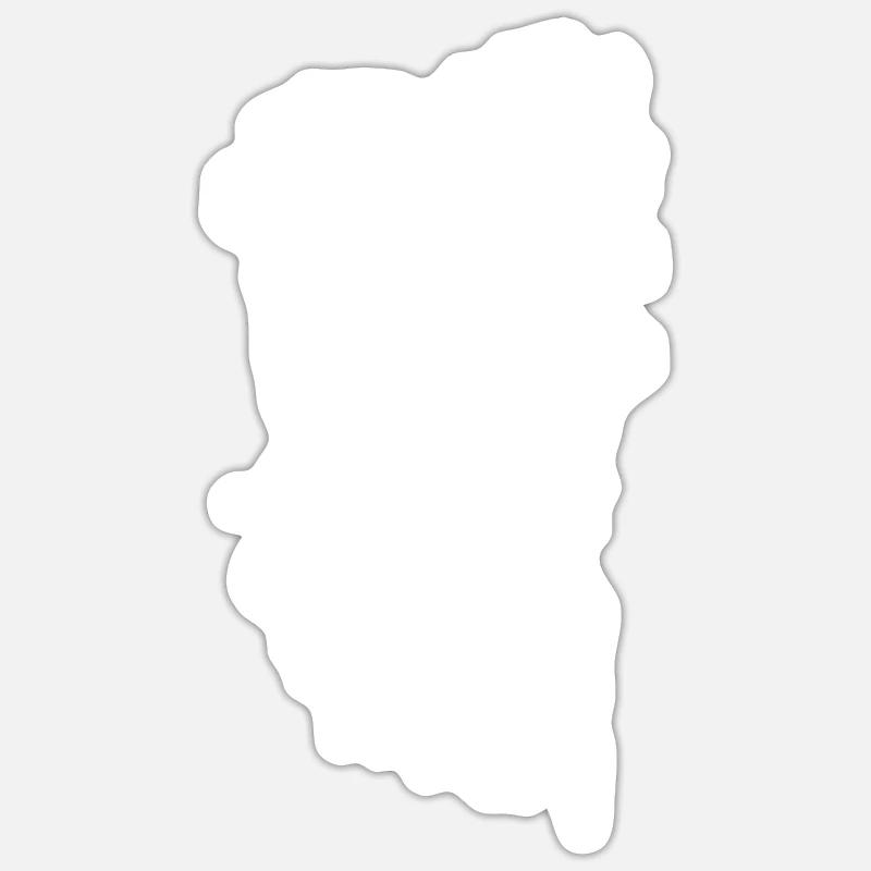 Weirdcore Aesthetics White Branches Eyes Dreamcore Green Sticker size S (10 x 10 cm)