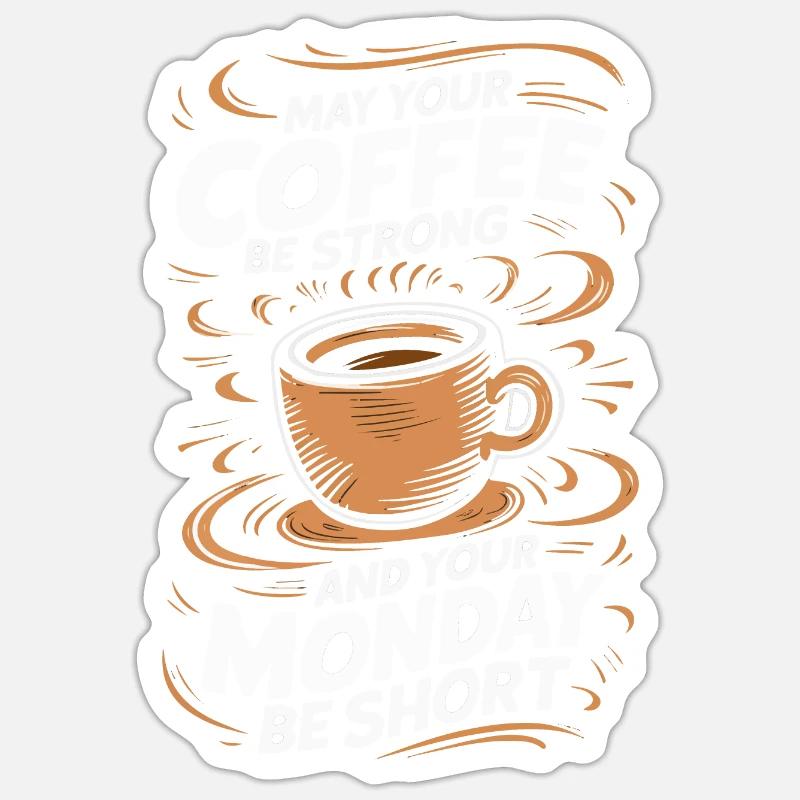 Kaffee Kaffees Trinker Sticker Größe S (10 x 10 cm)