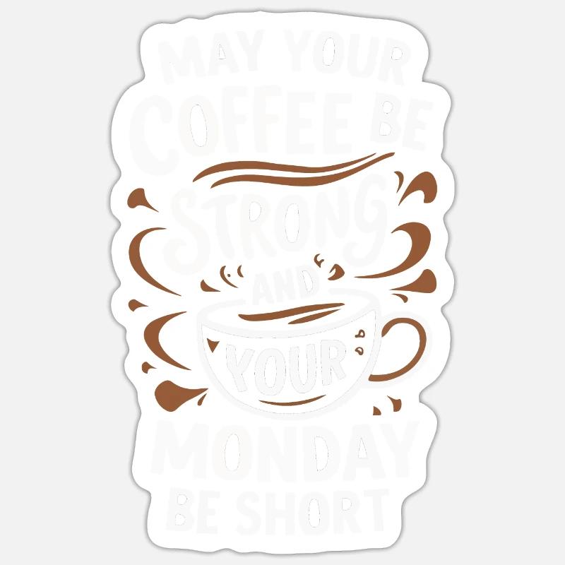 Kaffee Kaffees Trinker Sticker Größe S (10 x 10 cm)