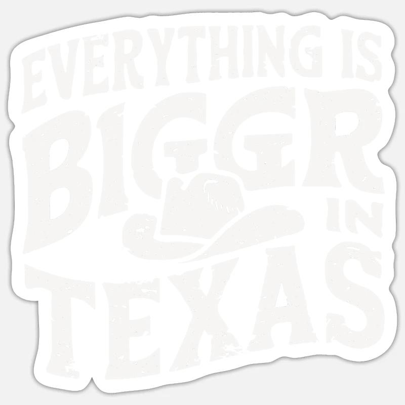 Texas State Texans Texas - Sticker size S (10 x 10 cm) - white matte