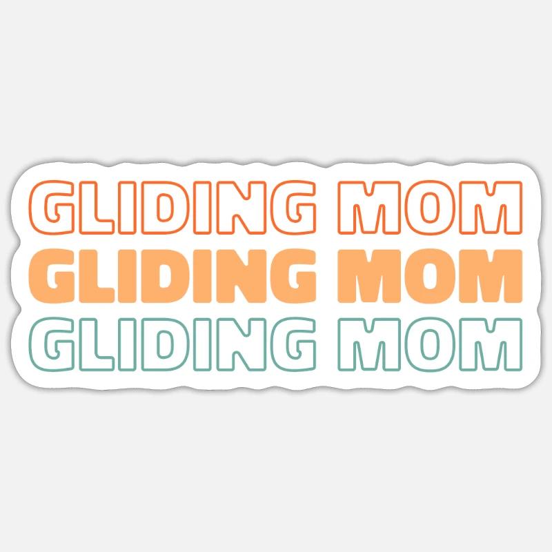 Paramotor paragliding - Sticker size S (10 x 10 cm) - white matte