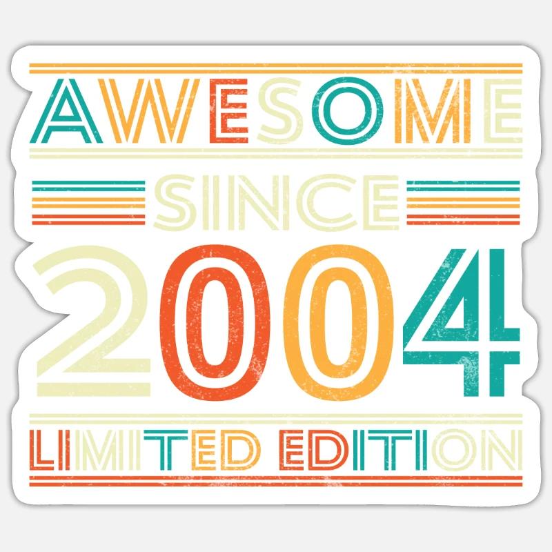 Impressive since 2004 - Sticker size S (10 x 10 cm) - white matte