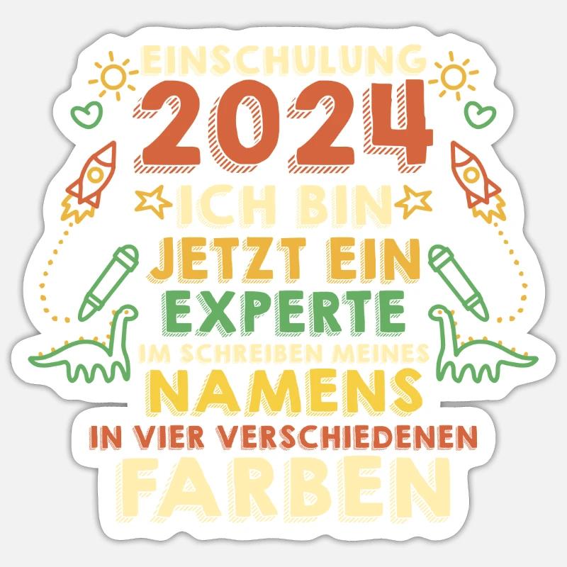 First Grade Elementary School 2024 Gift Sticker size S (10 x 10 cm)