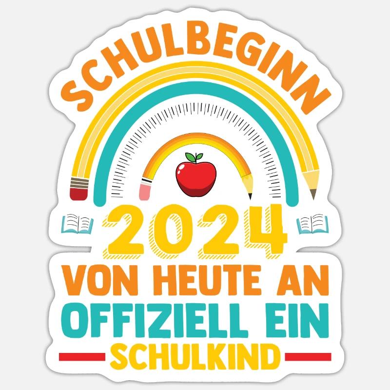 First Grade Elementary School 2024 Gift Sticker size S (10 x 10 cm)