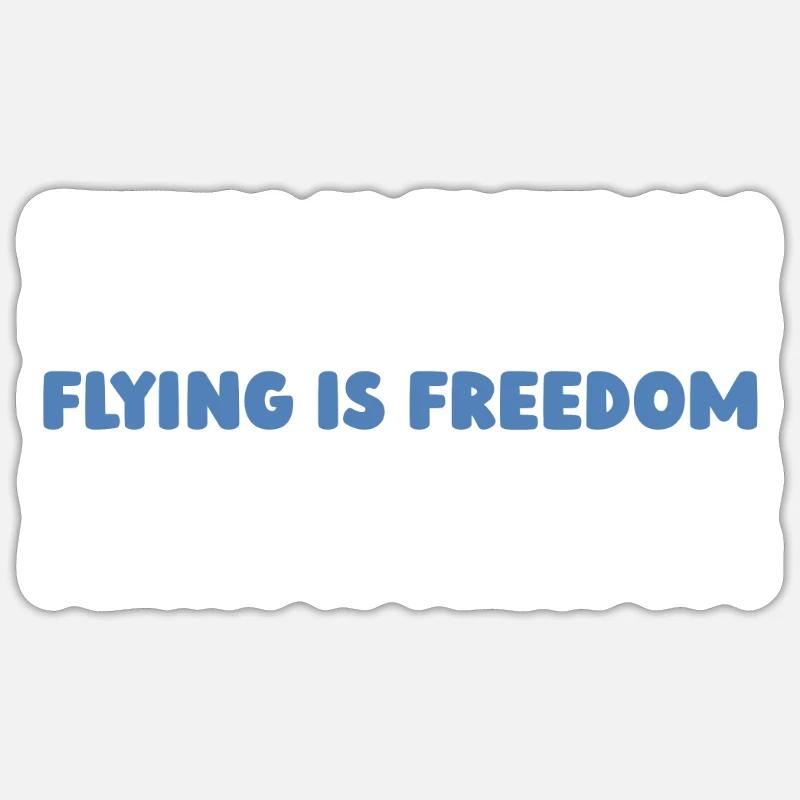 Paramoteur parapente - Sticker taille S (10 x 10 cm) - blanc mat