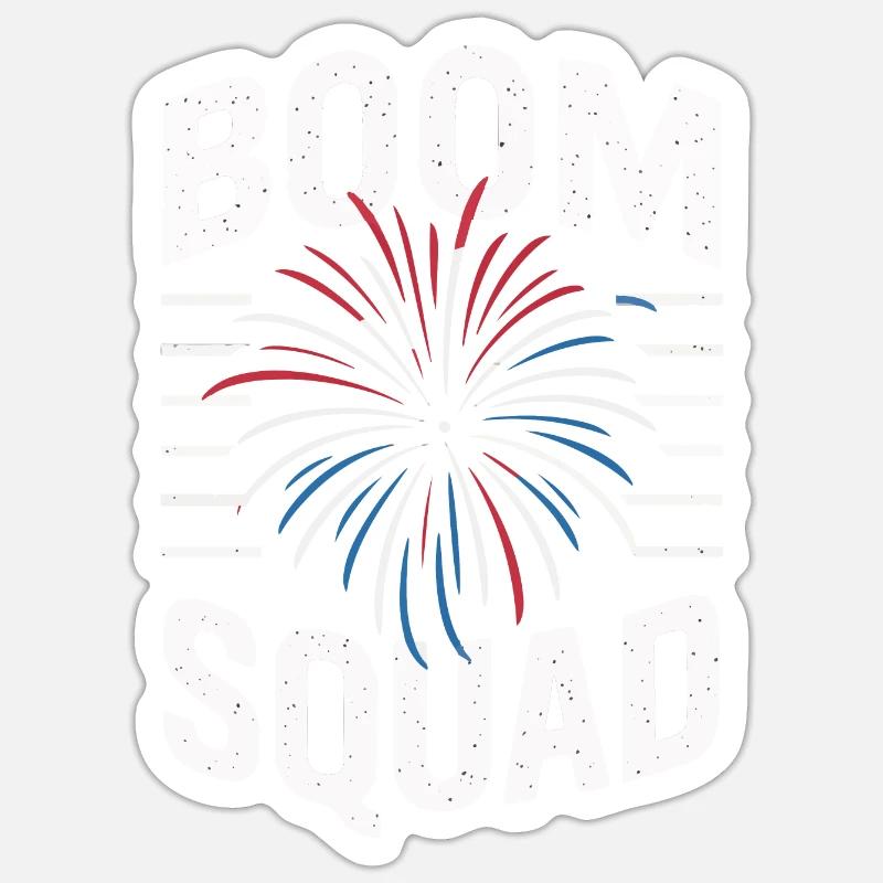 Pyrotechnics Fireworks Pyrotechnics - Sticker size S (10 x 10 cm) - white matte