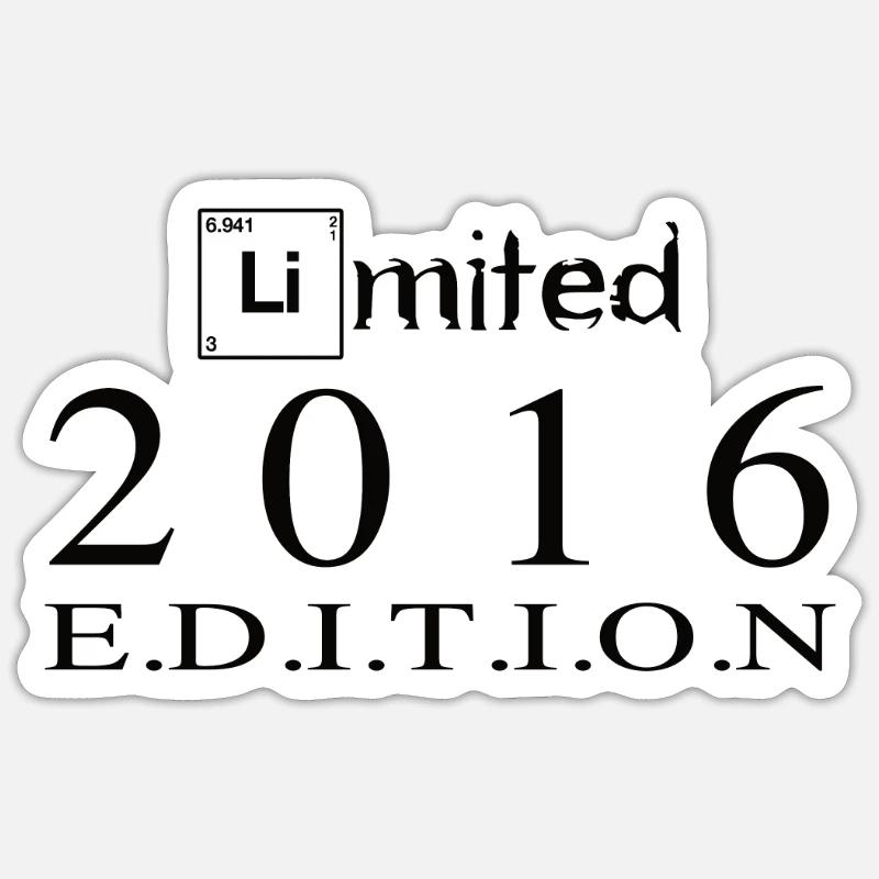 Limited Edition 2016 - Sticker Größe S (10 x 10 cm) - Mattweiß