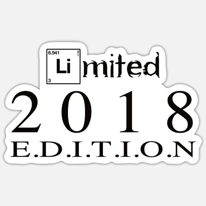 Limited Edition 2018 - Sticker size S (10 x 10 cm) - white matte