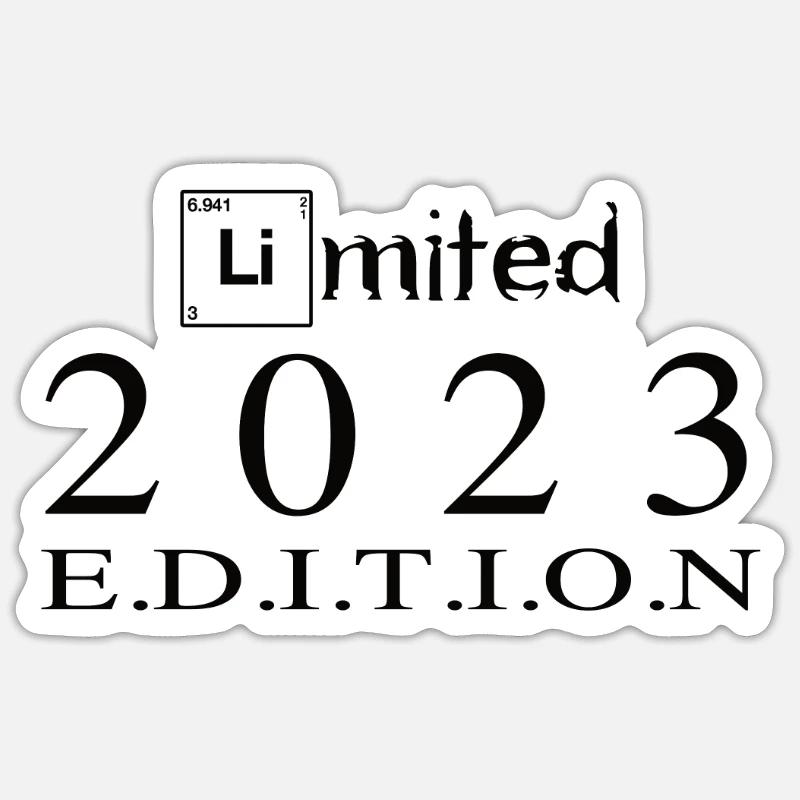 Édition limitée 2023 - Sticker taille S (10 x 10 cm) - blanc mat