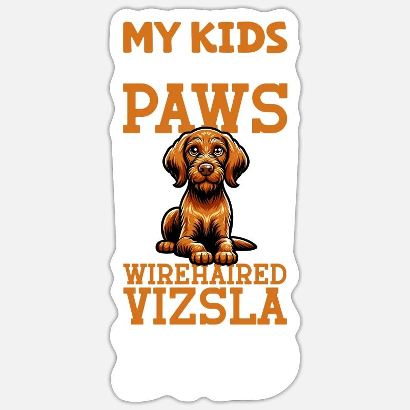 Wirehaired Hungarian Pointer Dad Sticker size S (10 x 10 cm)