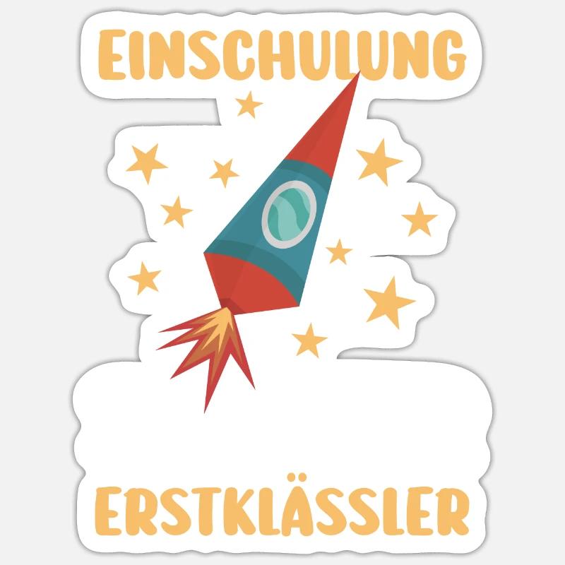 First Grade Elementary School Back to School Gift Sticker size S (10 x 10 cm)