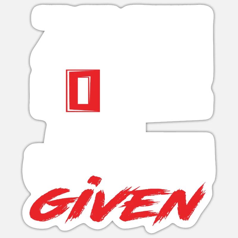 Zero Forks Given Staplerfahrer Humor Sticker Größe S (10 x 10 cm)