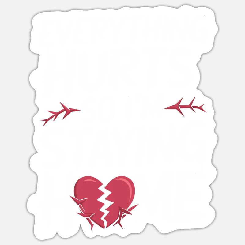 Introversion Alternative style Emotional - Sticker size S (10 x 10 cm) - white matte