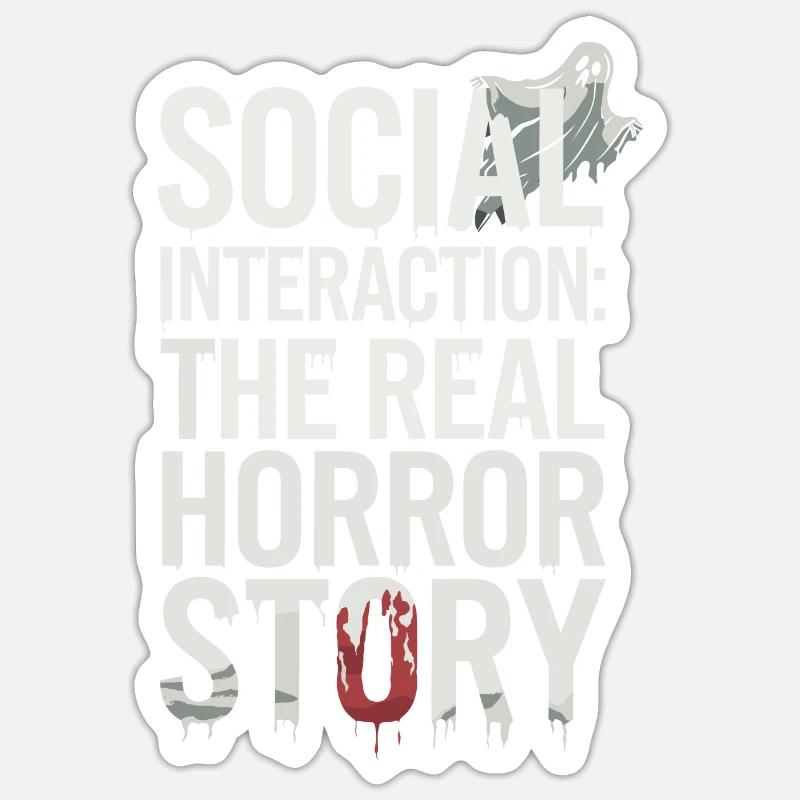 Introversion Alternative style Emotional Sticker size S (10 x 10 cm)