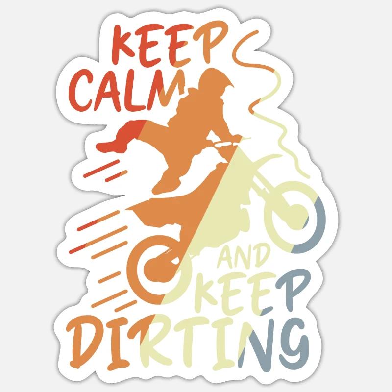 Keep Calm and Keep Dirting Sticker Größe S (10 x 10 cm)