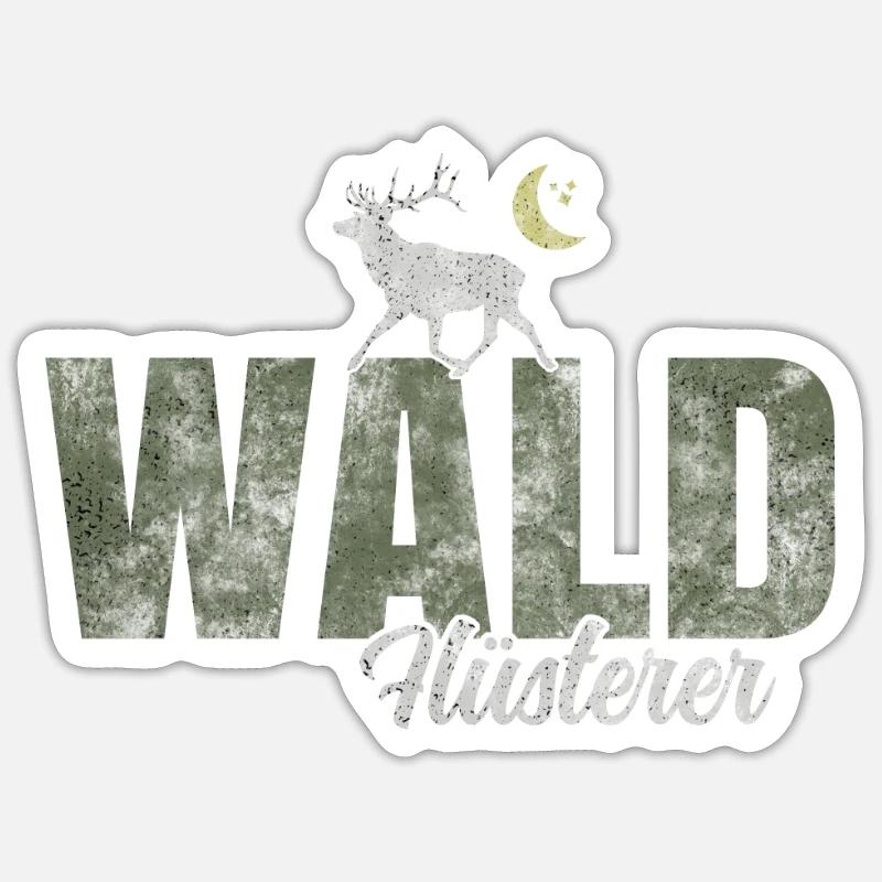 Wald Flüsterer Sticker Größe S (10 x 10 cm)