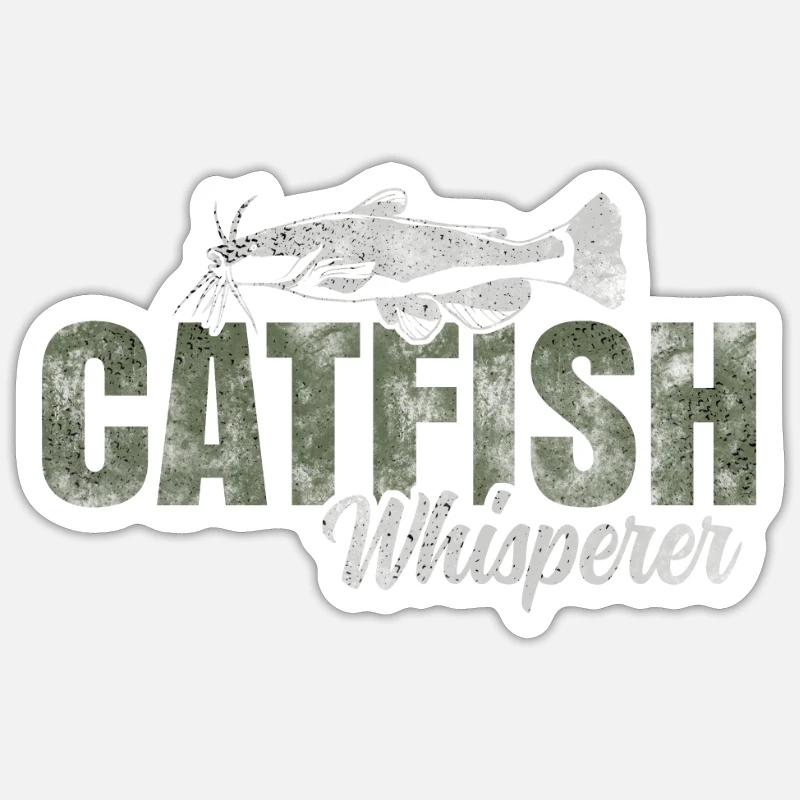 Catfish Whisperer Sticker Größe S (10 x 10 cm)