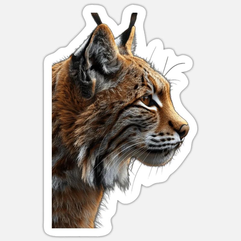 Bobcat - Sticker size S (10 x 10 cm) - white matte