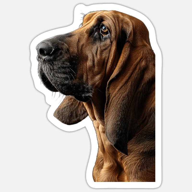 Bluthund Sticker Größe S (10 x 10 cm)